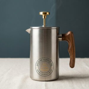 Camp Coffee Press — Stainless + Wood by Ascend Supply Co.