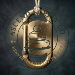 Brass D-Ring Carabiner — Decorative by Ascend Supply Co.