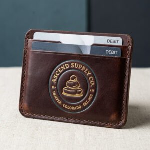 Saddle Leather Card Case by Ascend Supply Co.