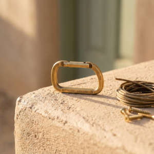 Solid Brass D-Ring Carabiner — I