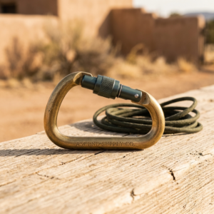 Solid Brass D-Ring Carabiner — IV