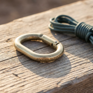 Solid Brass D-Ring Carabiner — III